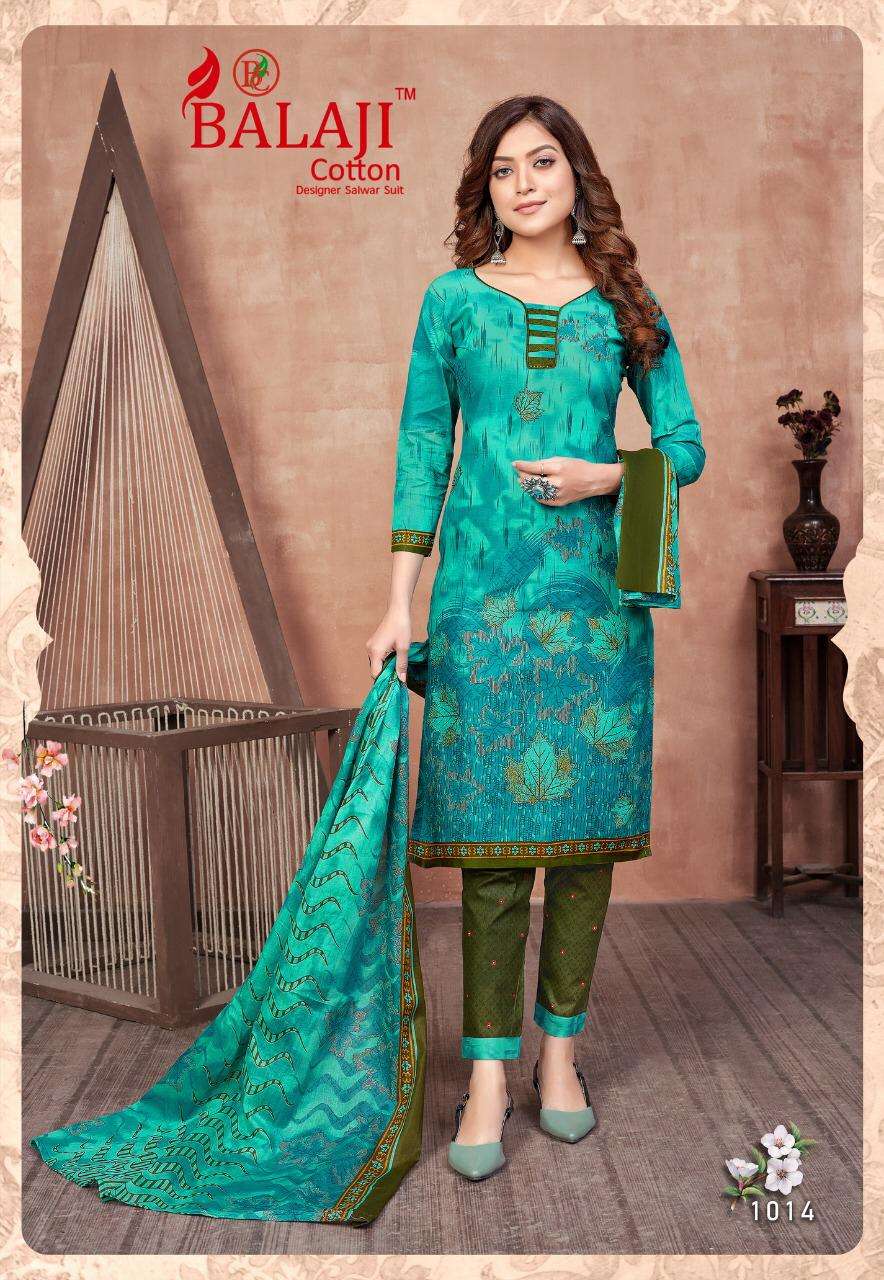 HUNGAMA VOL-10 BY BALAJI COTTON 1001 TO 1016 SERIES DESIGNER BEAUTIFUL COLORFUL STYLISH FANCY CASUAL WEAR & ETHNIC WEAR & READY TO WEAR PURE COTTON PRINT DRESSES AT WHOLESALE PRICE