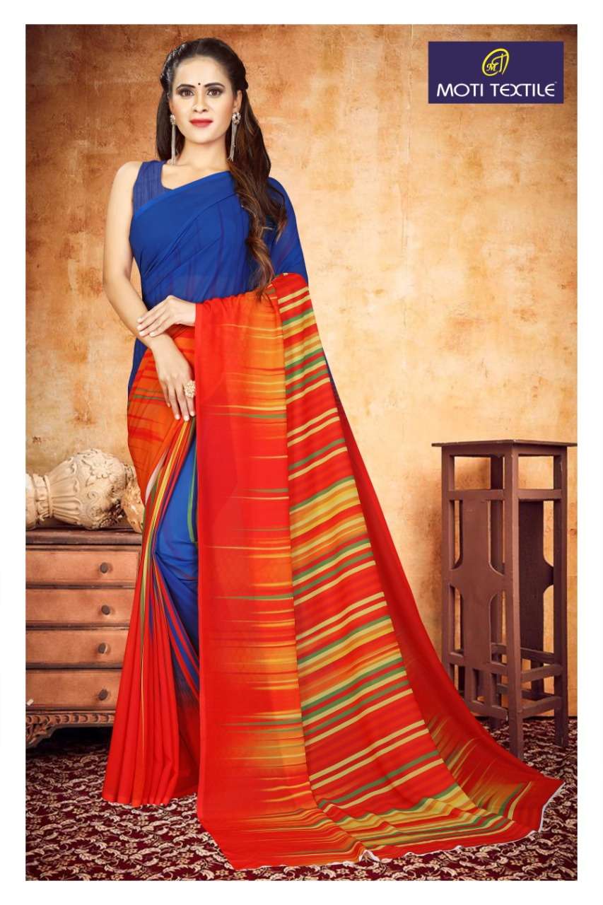 APSARA BY MOTI TEXTILE 1001 TO 1017 SERIES INDIAN TRADITIONAL WEAR COLLECTION BEAUTIFUL STYLISH FANCY COLORFUL PARTY WEAR & OCCASIONAL WEAR HEAVY GEORGETTE SAREES AT WHOLESALE PRICE