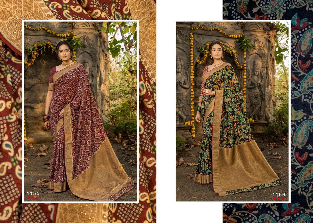 BUBBLE SILK BY ANGARIKA 1151 TO 1157 SERIES INDIAN TRADITIONAL WEAR COLLECTION BEAUTIFUL STYLISH FANCY COLORFUL PARTY WEAR & OCCASIONAL WEAR SOFT SILK SAREES AT WHOLESALE PRICE