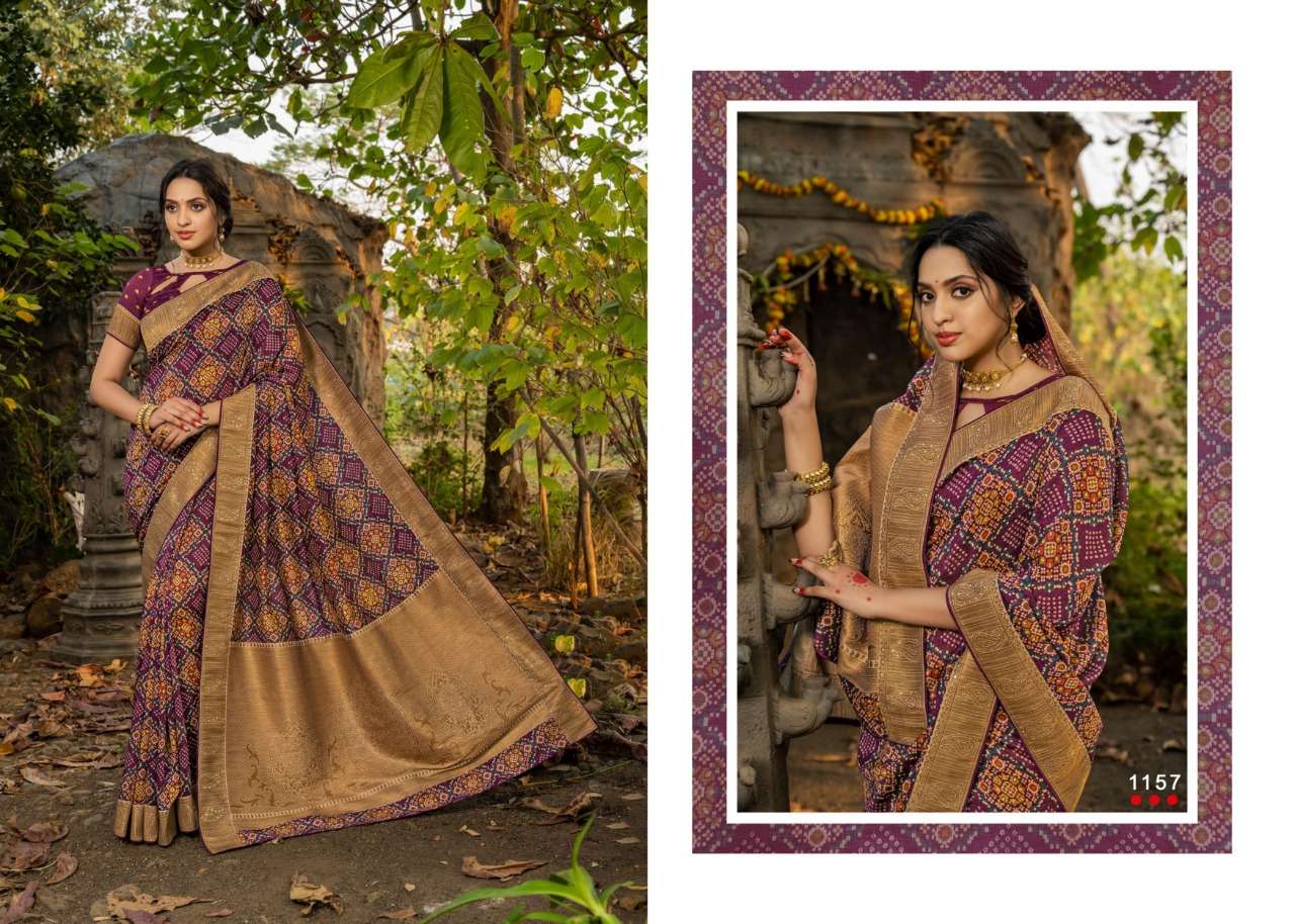 BUBBLE SILK BY ANGARIKA 1151 TO 1157 SERIES INDIAN TRADITIONAL WEAR COLLECTION BEAUTIFUL STYLISH FANCY COLORFUL PARTY WEAR & OCCASIONAL WEAR SOFT SILK SAREES AT WHOLESALE PRICE