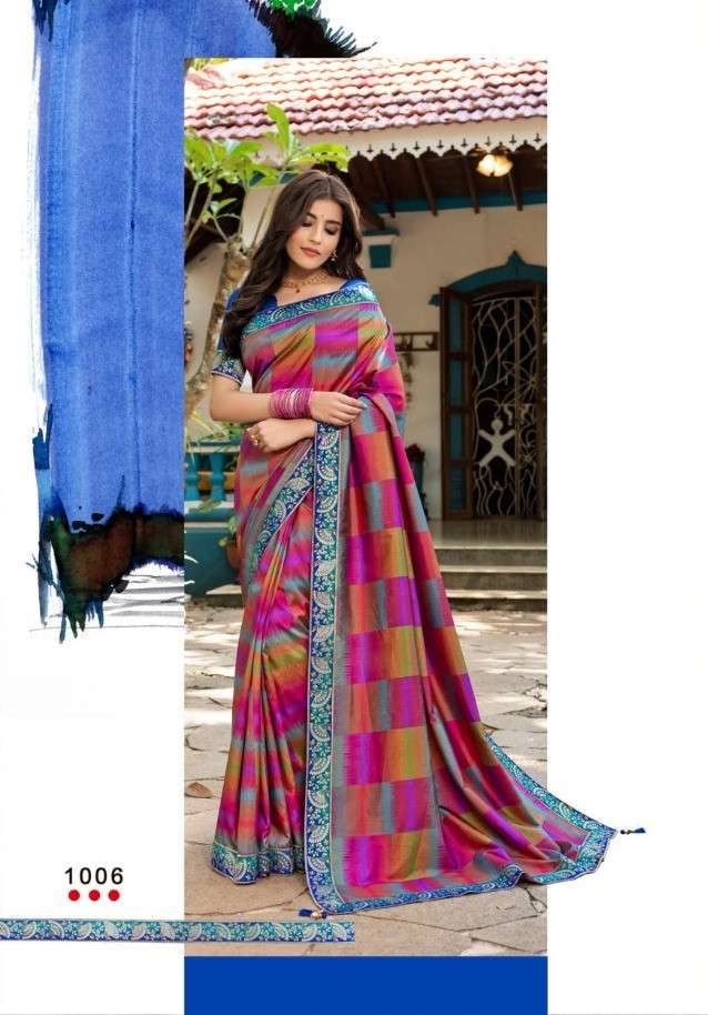 COLOURS BY ANGARIKA 1001 TO 1007 SERIES INDIAN TRADITIONAL WEAR COLLECTION BEAUTIFUL STYLISH FANCY COLORFUL PARTY WEAR & OCCASIONAL WEAR SOFT SILK SAREES AT WHOLESALE PRICE