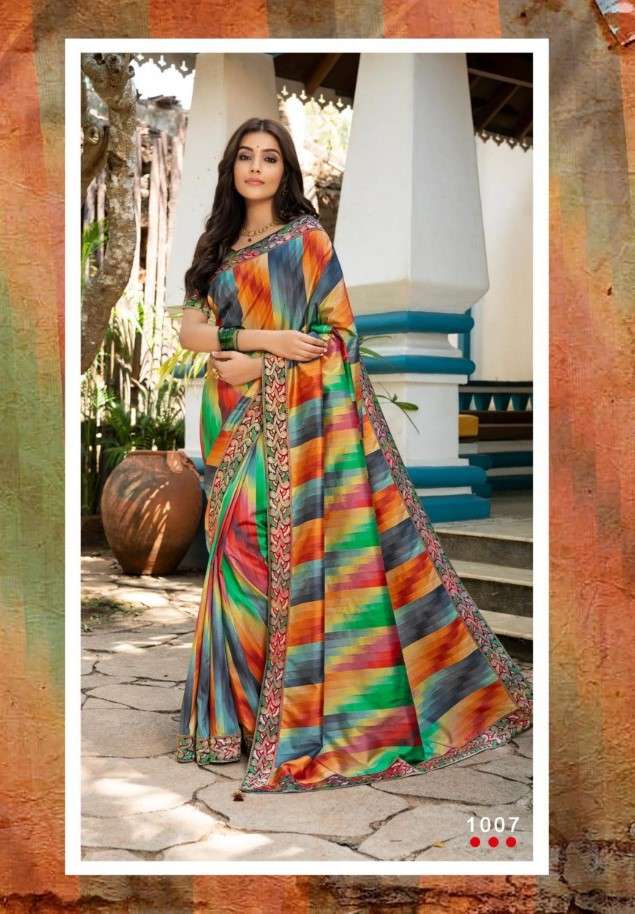 COLOURS BY ANGARIKA 1001 TO 1007 SERIES INDIAN TRADITIONAL WEAR COLLECTION BEAUTIFUL STYLISH FANCY COLORFUL PARTY WEAR & OCCASIONAL WEAR SOFT SILK SAREES AT WHOLESALE PRICE
