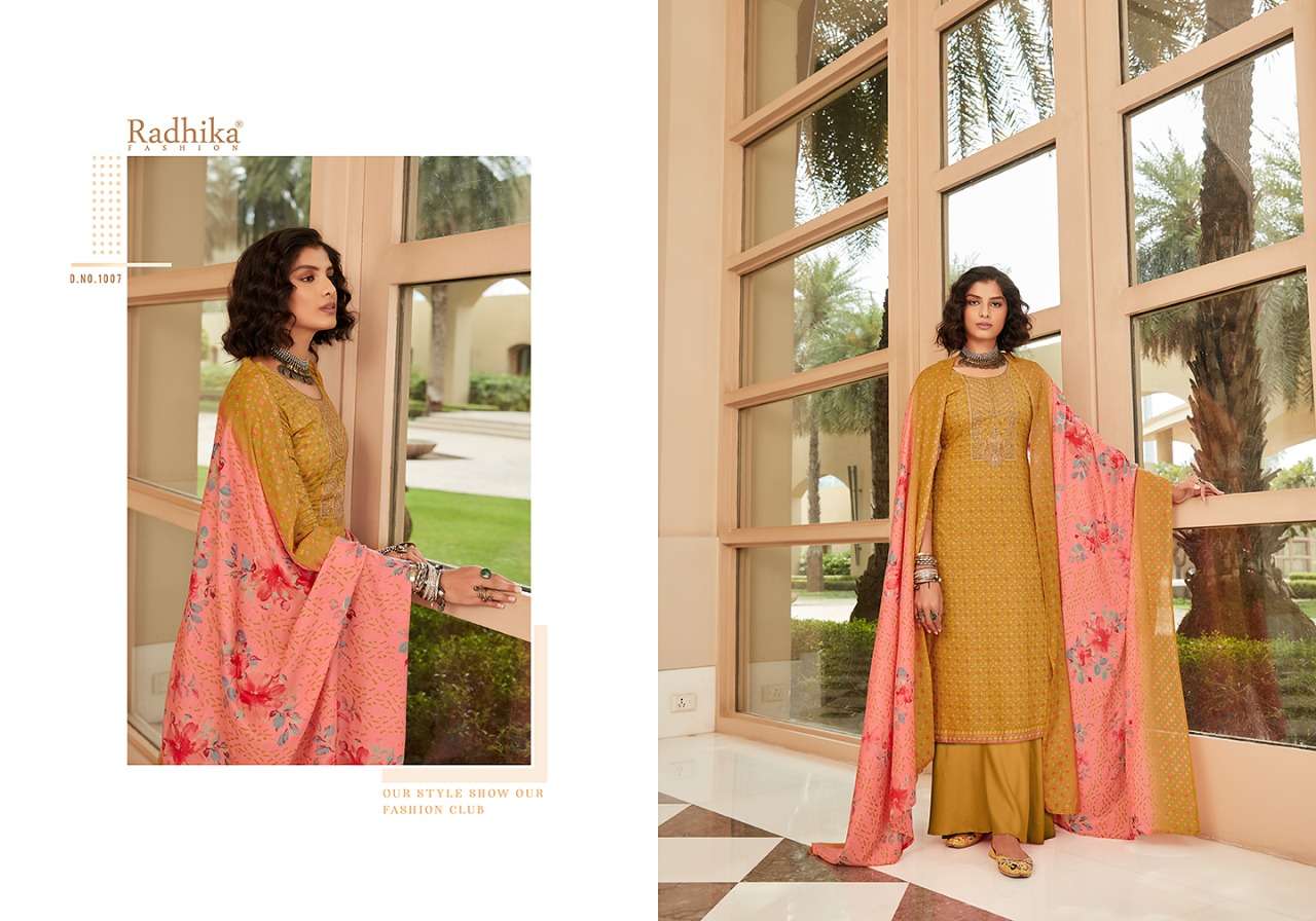 AFROZEH BY AZARA 1001 TO 1008 SERIES BEAUTIFUL SUITS COLORFUL STYLISH FANCY CASUAL WEAR & ETHNIC WEAR PURE CAMBRIC COTTON DIGITAL PRINT WITH EMBROIDERY DRESSES AT WHOLESALE PRICE