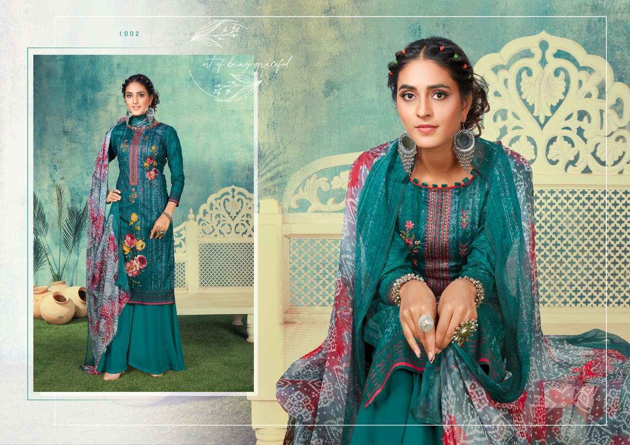 KAASHVI BY KESARIYA 1001 TO 1008 SERIES BEAUTIFUL SUITS COLORFUL STYLISH FANCY CASUAL WEAR & ETHNIC WEAR PURE CAMBRIC COTTON DIGITAL PRINT EMBROIDERED DRESSES AT WHOLESALE PRICE