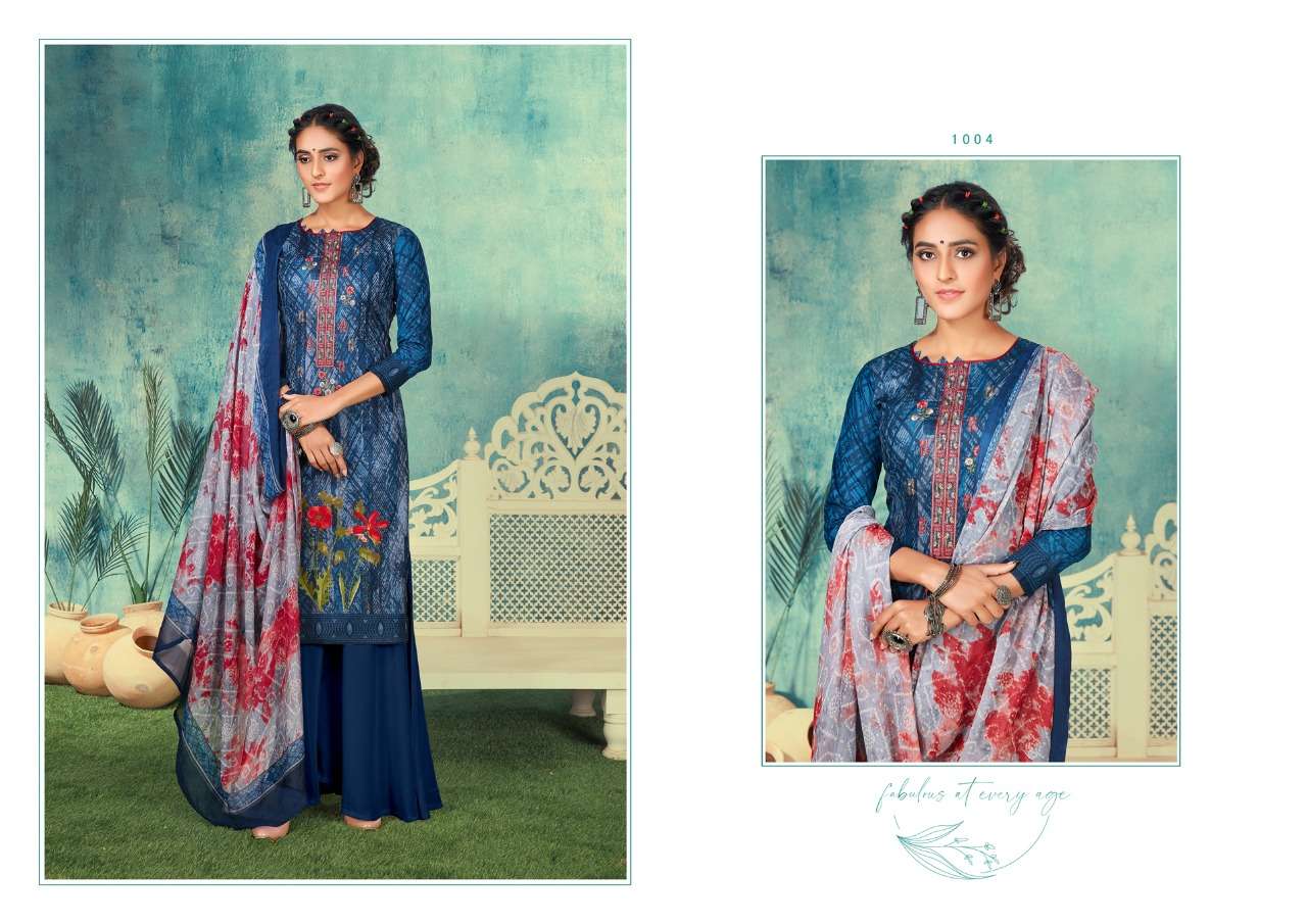 KAASHVI BY KESARIYA 1001 TO 1008 SERIES BEAUTIFUL SUITS COLORFUL STYLISH FANCY CASUAL WEAR & ETHNIC WEAR PURE CAMBRIC COTTON DIGITAL PRINT EMBROIDERED DRESSES AT WHOLESALE PRICE