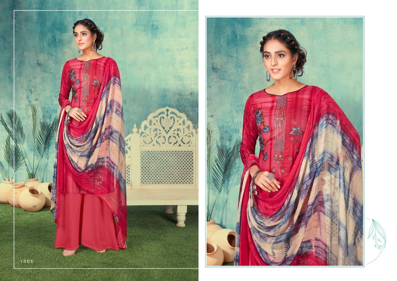 KAASHVI BY KESARIYA 1001 TO 1008 SERIES BEAUTIFUL SUITS COLORFUL STYLISH FANCY CASUAL WEAR & ETHNIC WEAR PURE CAMBRIC COTTON DIGITAL PRINT EMBROIDERED DRESSES AT WHOLESALE PRICE
