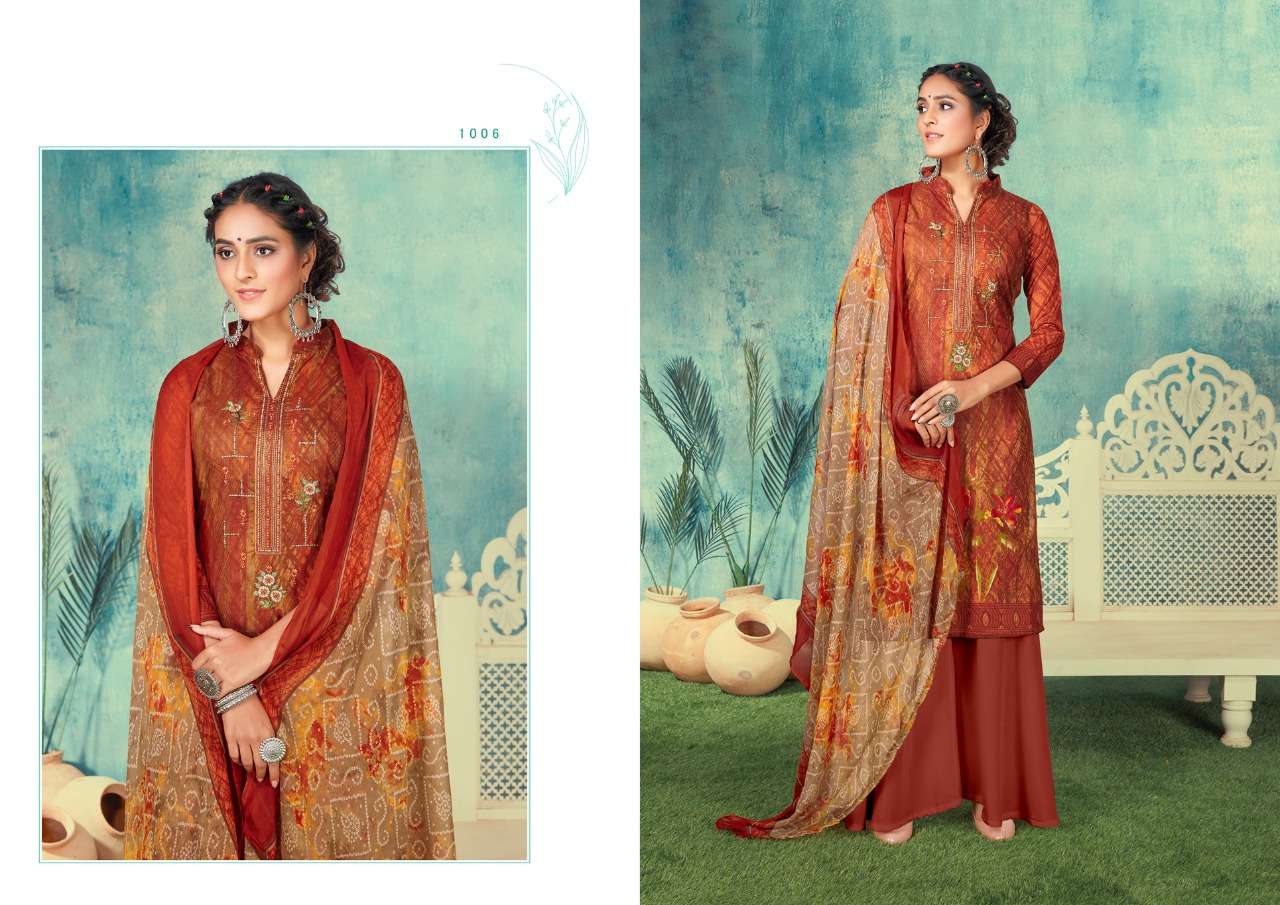 KAASHVI BY KESARIYA 1001 TO 1008 SERIES BEAUTIFUL SUITS COLORFUL STYLISH FANCY CASUAL WEAR & ETHNIC WEAR PURE CAMBRIC COTTON DIGITAL PRINT EMBROIDERED DRESSES AT WHOLESALE PRICE