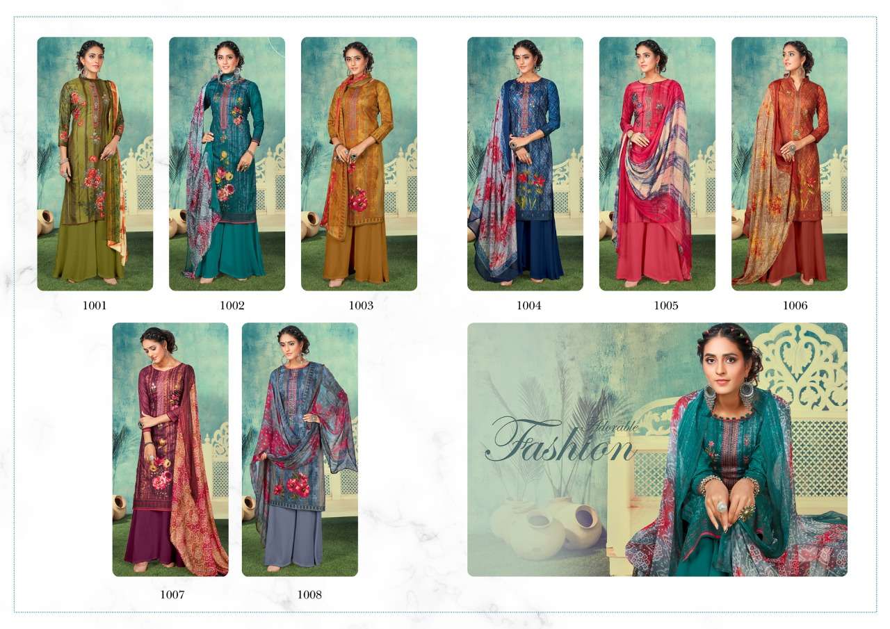 KAASHVI BY KESARIYA 1001 TO 1008 SERIES BEAUTIFUL SUITS COLORFUL STYLISH FANCY CASUAL WEAR & ETHNIC WEAR PURE CAMBRIC COTTON DIGITAL PRINT EMBROIDERED DRESSES AT WHOLESALE PRICE