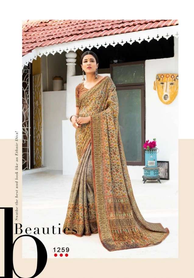 JACQUELINE BY ANGARIKA 1251 TO 1264 SERIES INDIAN TRADITIONAL WEAR COLLECTION BEAUTIFUL STYLISH FANCY COLORFUL PARTY WEAR & OCCASIONAL WEAR SILK SAREES AT WHOLESALE PRICE