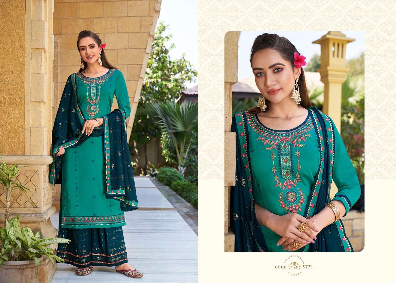 SAFARI PREMIUM BY KESSI FABRICS 5721 TO 5728 SERIES DESIGNER FESTIVE SUITS COLLECTION BEAUTIFUL STYLISH FANCY COLORFUL PARTY WEAR & OCCASIONAL WEAR JAM SILK EMBROIDERED DRESSES AT WHOLESALE PRICE