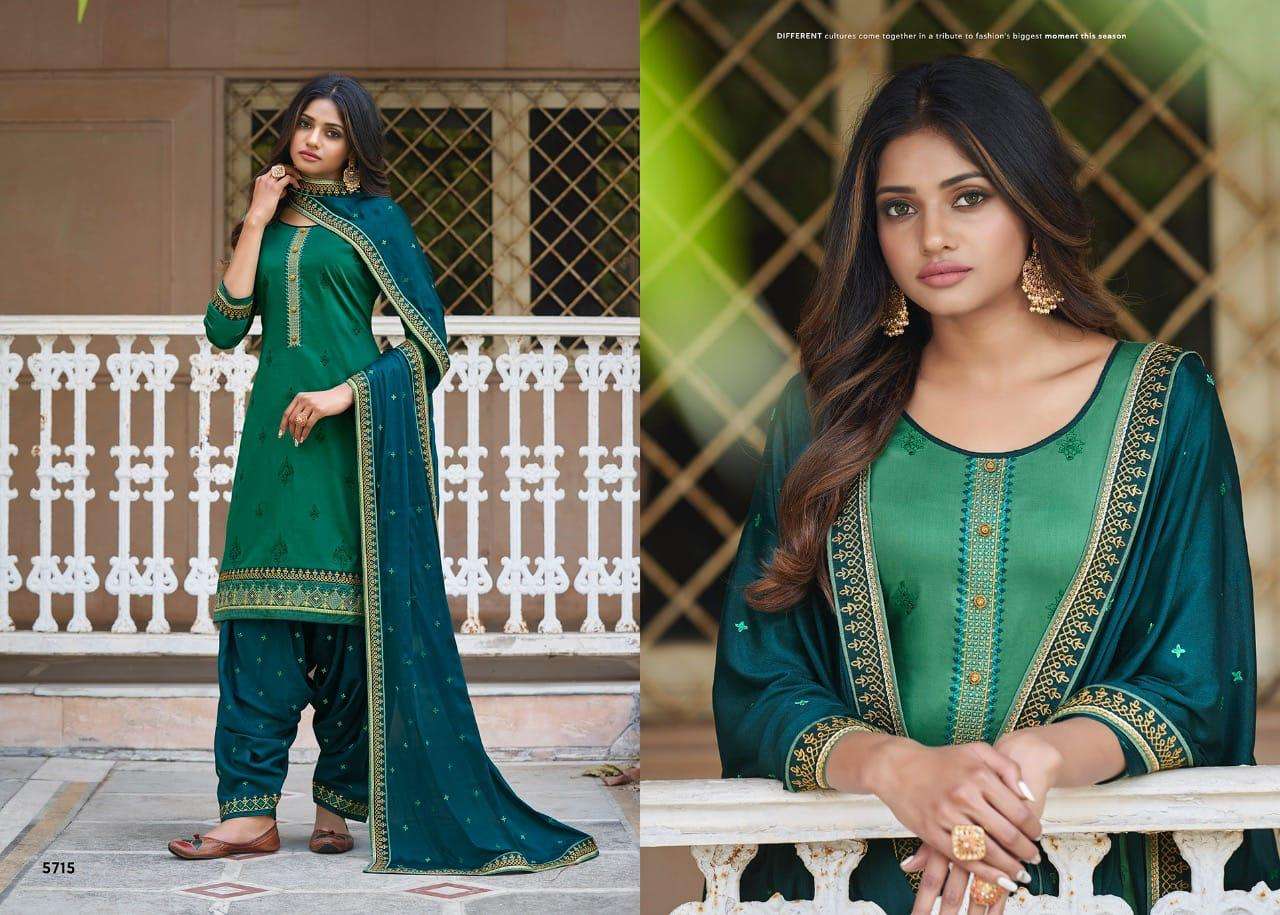 PATIALA HOUSE VOL-83 BY KESSI FABRICS 5711 TO 5718 SERIES BEAUTIFUL SUITS COLORFUL STYLISH FANCY CASUAL WEAR & ETHNIC WEAR JAM SILK WORK DRESSES AT WHOLESALE PRICE