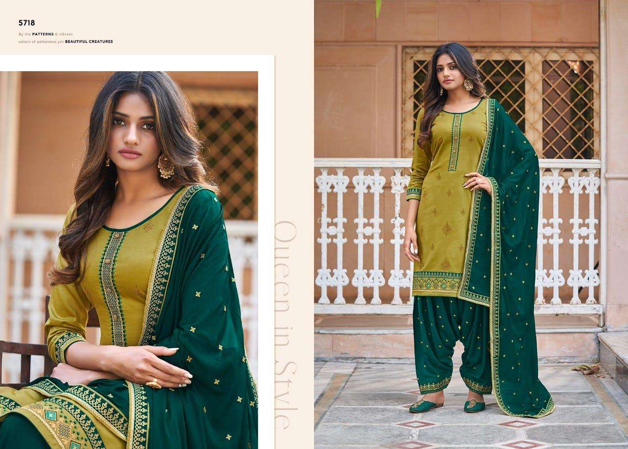 PATIALA HOUSE VOL-83 BY KESSI FABRICS 5711 TO 5718 SERIES BEAUTIFUL SUITS COLORFUL STYLISH FANCY CASUAL WEAR & ETHNIC WEAR JAM SILK WORK DRESSES AT WHOLESALE PRICE