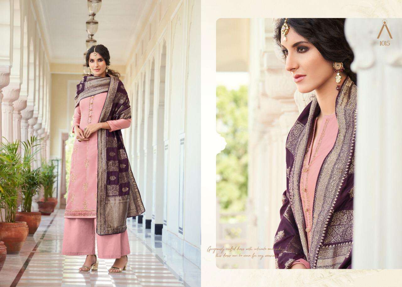 SUHALI BY ANIKA 1011 TO 1018 SERIES BEAUTIFUL SUITS COLORFUL STYLISH FANCY CASUAL WEAR & ETHNIC WEAR HEAVY MODAL SATIN SILK EMBROIDERED DRESSES AT WHOLESALE PRICE