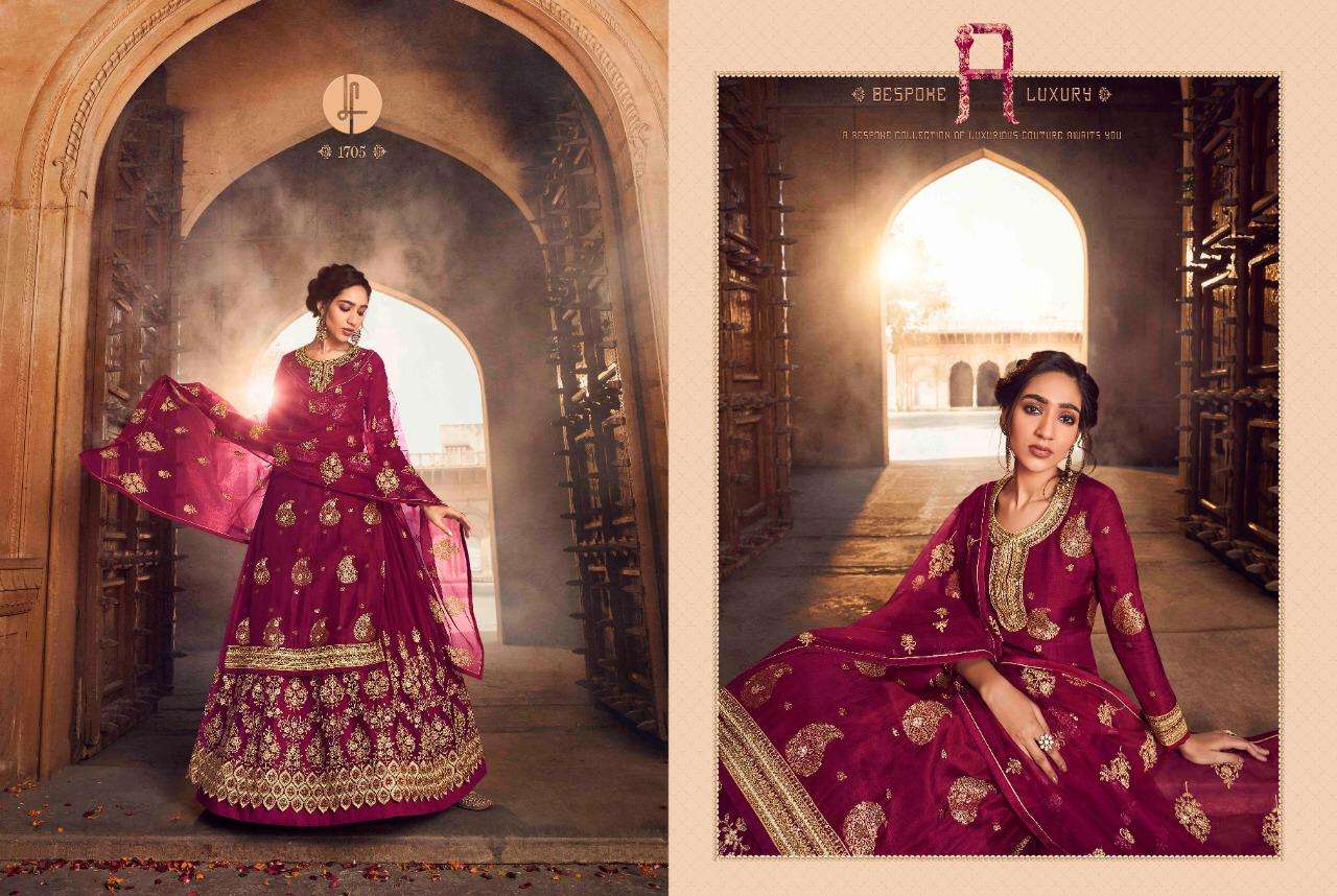 AARKHI VOL-3 BY LEO FASHION 1701 TO 1705 SERIES BEAUTIFUL SUITS COLORFUL STYLISH FANCY CASUAL WEAR & ETHNIC WEAR PURE DOLA JACQUARD WITH DIAMOND WORK DRESSES AT WHOLESALE PRICE