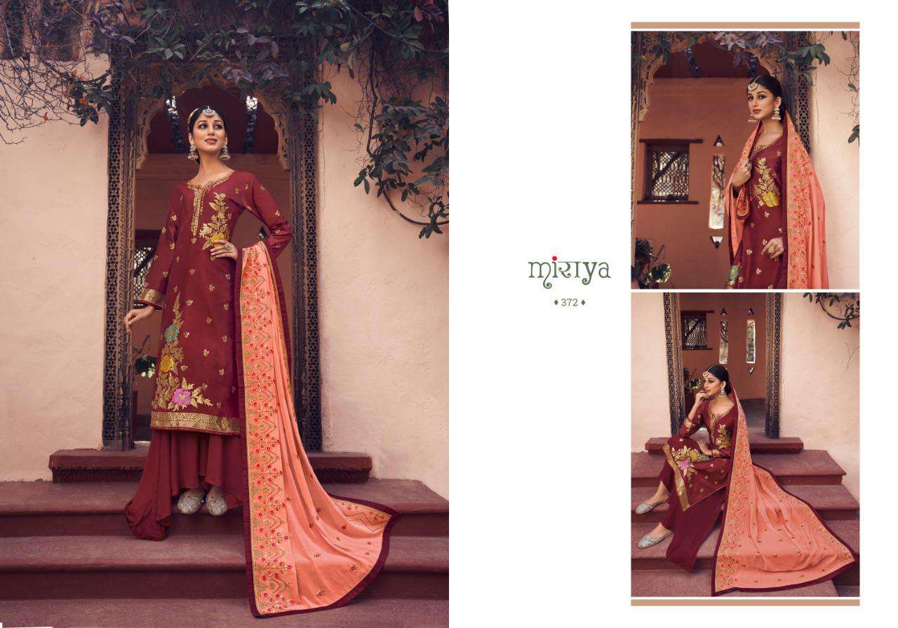 ROOSHI BY AARAV TRENDZ 369 TO 340 SERIES BEAUTIFUL SUITS COLORFUL STYLISH FANCY CASUAL WEAR & ETHNIC WEAR SOFT MEENAKARI JACQUARD WITH DIAMOND WORK DRESSES AT WHOLESALE PRICE