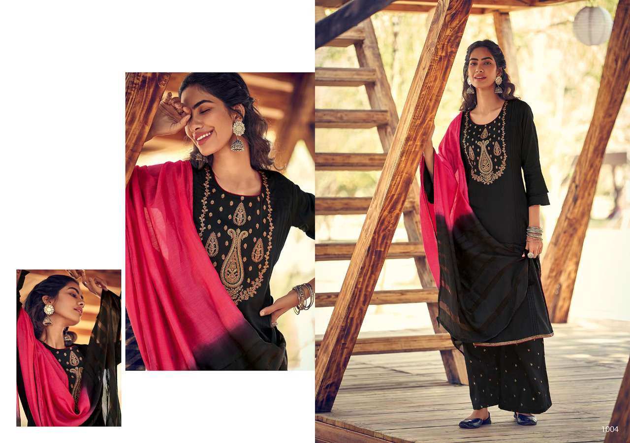 FENNY BY SWEETY FASHION 1001 TO 1008 SERIES BEAUTIFUL SUITS STYLISH FANCY COLORFUL CASUAL WEAR & ETHNIC WEAR JAM SATIN EMBROIDERY DRESSES AT WHOLESALE PRICE