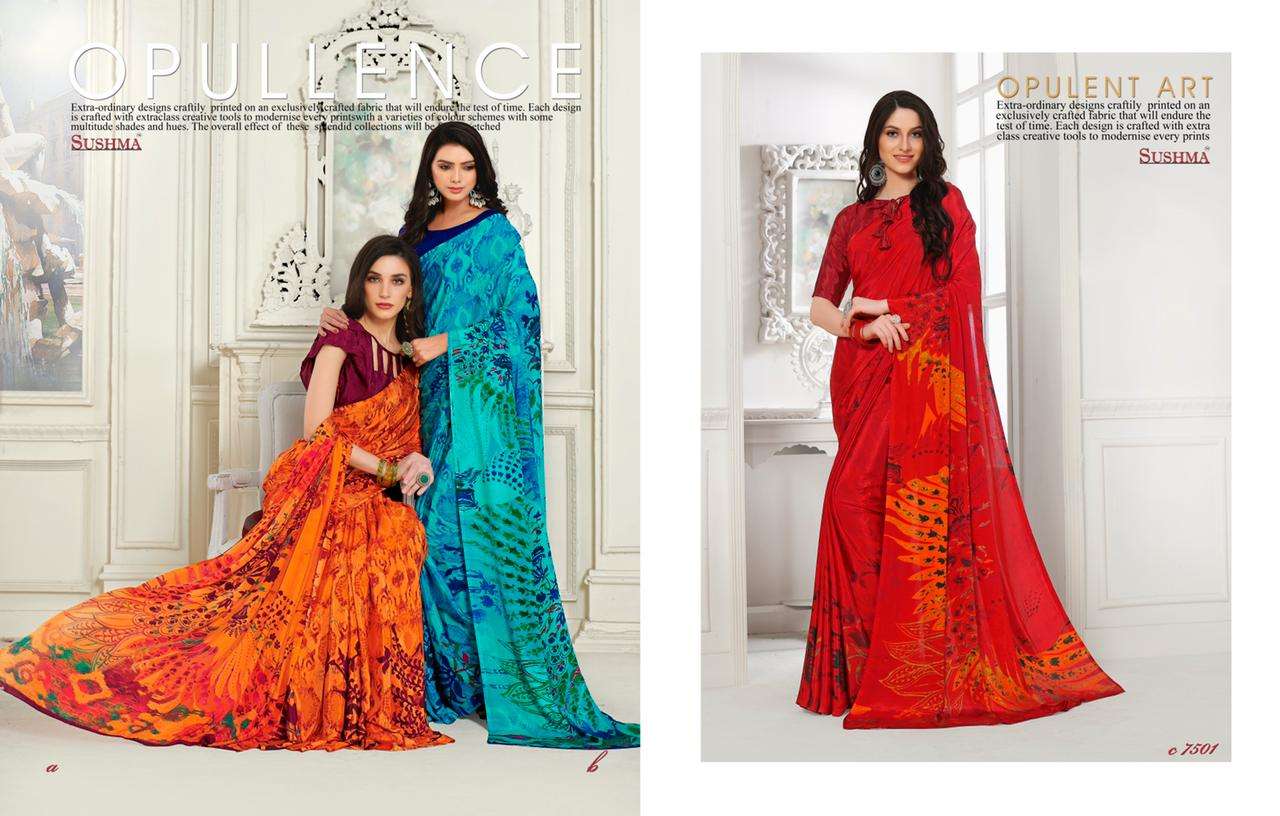 Buy 44/L Size Party Wear Crepe Sarees Online for Women in USA