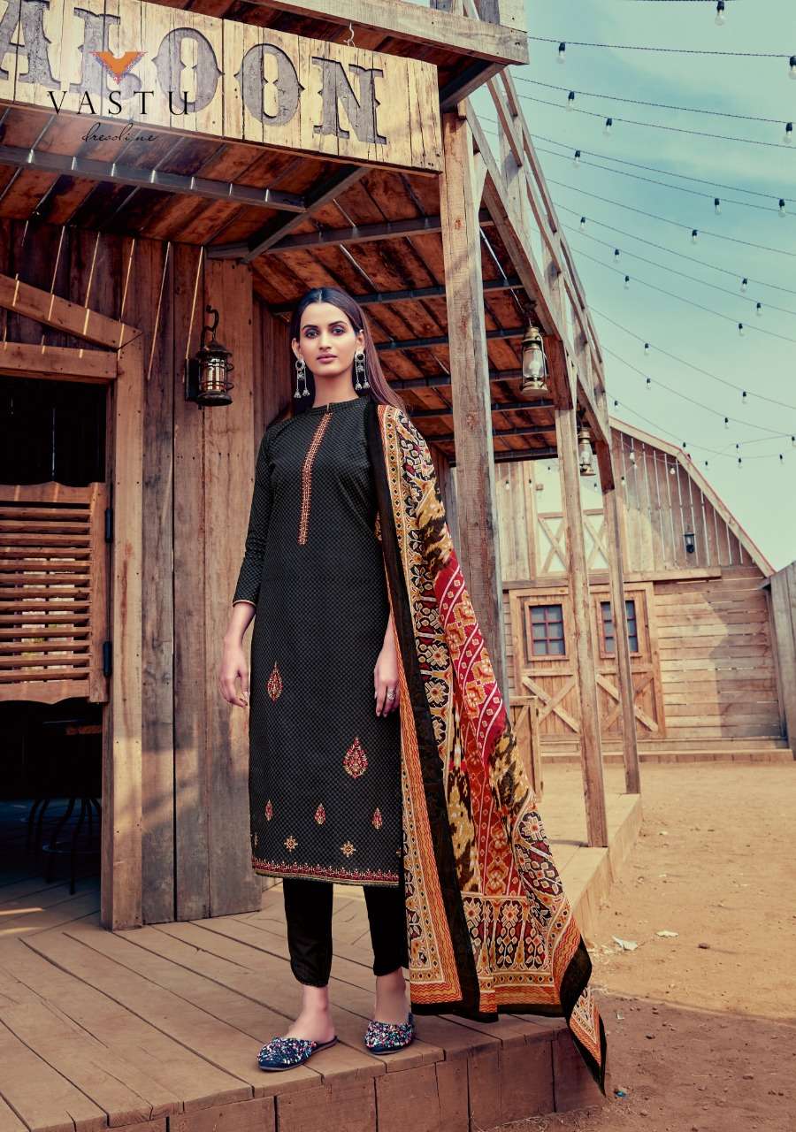 JAMDANI VOL-1 BY VASTU TEX 101 TO 110 SERIES BEAUTIFUL WINTER COLLECTION SUITS STYLISH FANCY COLORFUL CASUAL WEAR & ETHNIC WEAR PURE COTTON MAL PRINT WITH WORK DRESSES AT WHOLESALE PRICE