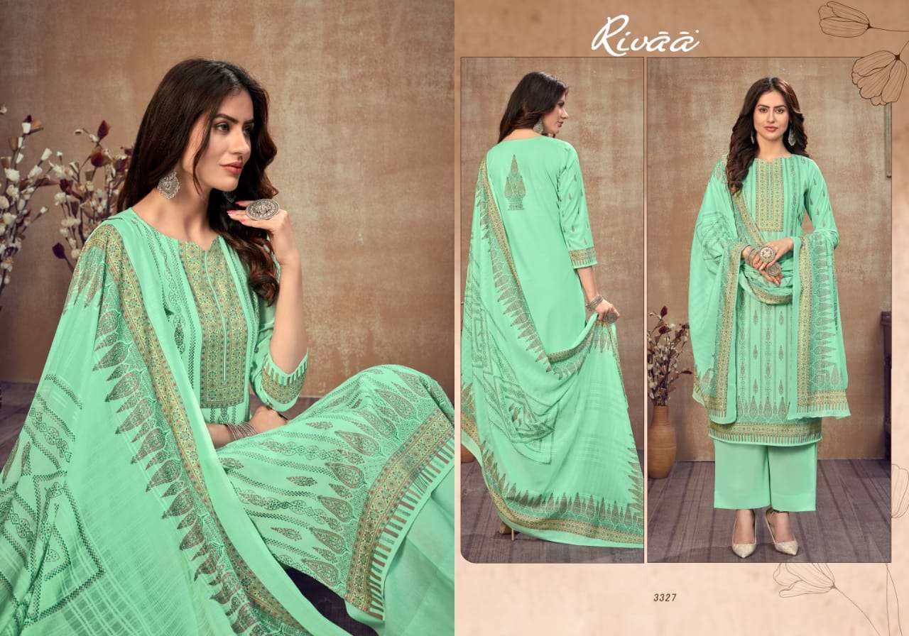 SHUMAILA VOL-2 BY RIVAA 3327 TO 3333 SERIES BEAUTIFUL SUITS COLORFUL STYLISH FANCY CASUAL WEAR & ETHNIC WEAR COTTON DIGITAL PRINT DRESSES AT WHOLESALE PRICE