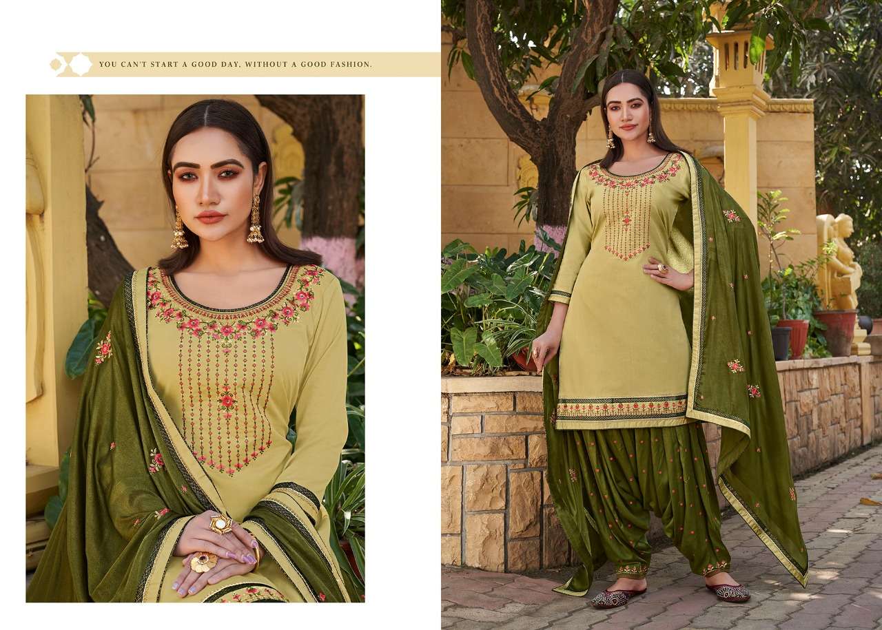 SITARA BY PATIALA HOUSE BY KESSI FABRICS 5831 TO 5838 SERIES BEAUTIFUL STYLISH SUITS FANCY COLORFUL CASUAL WEAR & ETHNIC WEAR & READY TO WEAR JAM SILK WITH WORK DRESSES AT WHOLESALE PRICE