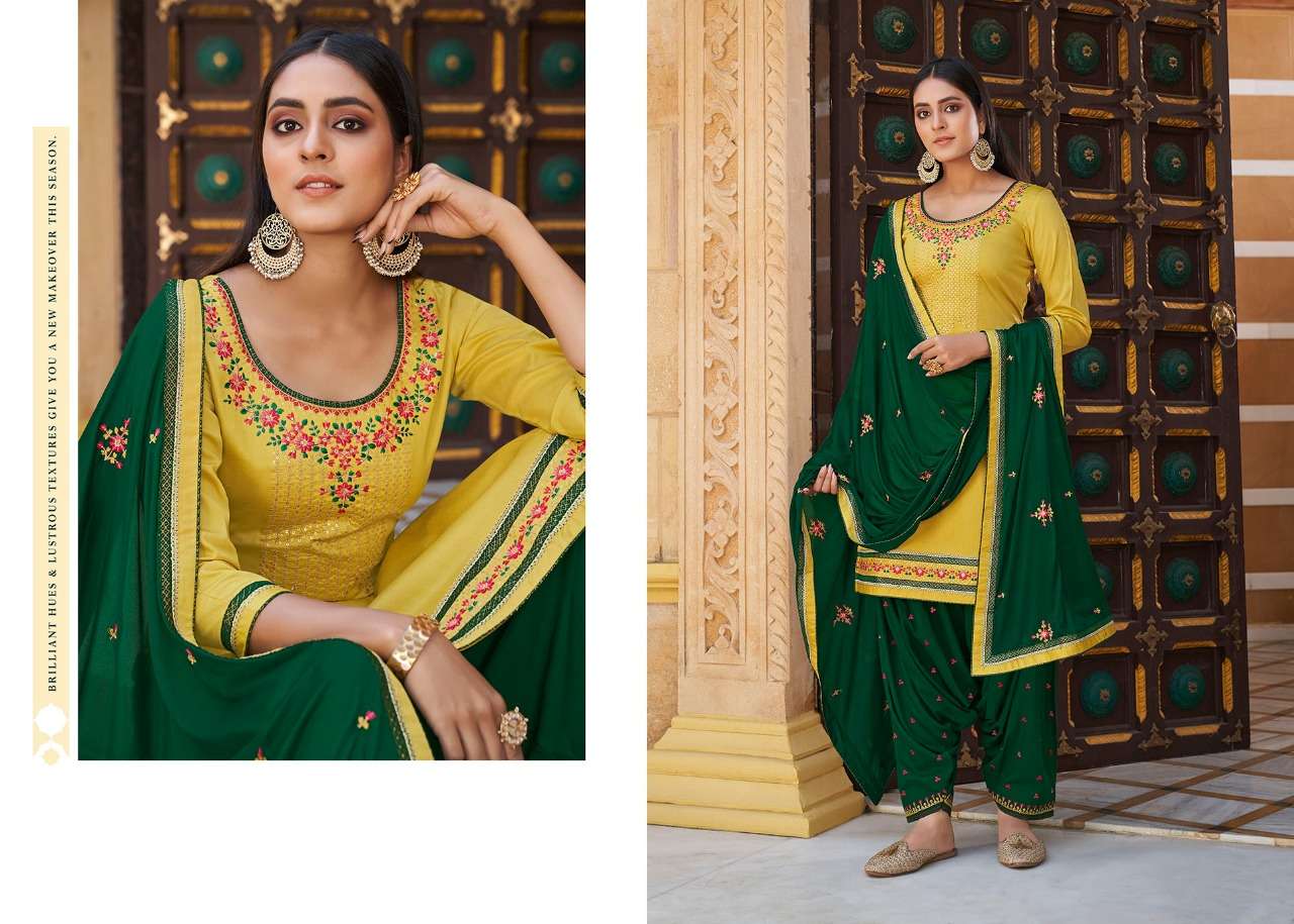 SITARA BY PATIALA HOUSE BY KESSI FABRICS 5831 TO 5838 SERIES BEAUTIFUL STYLISH SUITS FANCY COLORFUL CASUAL WEAR & ETHNIC WEAR & READY TO WEAR JAM SILK WITH WORK DRESSES AT WHOLESALE PRICE