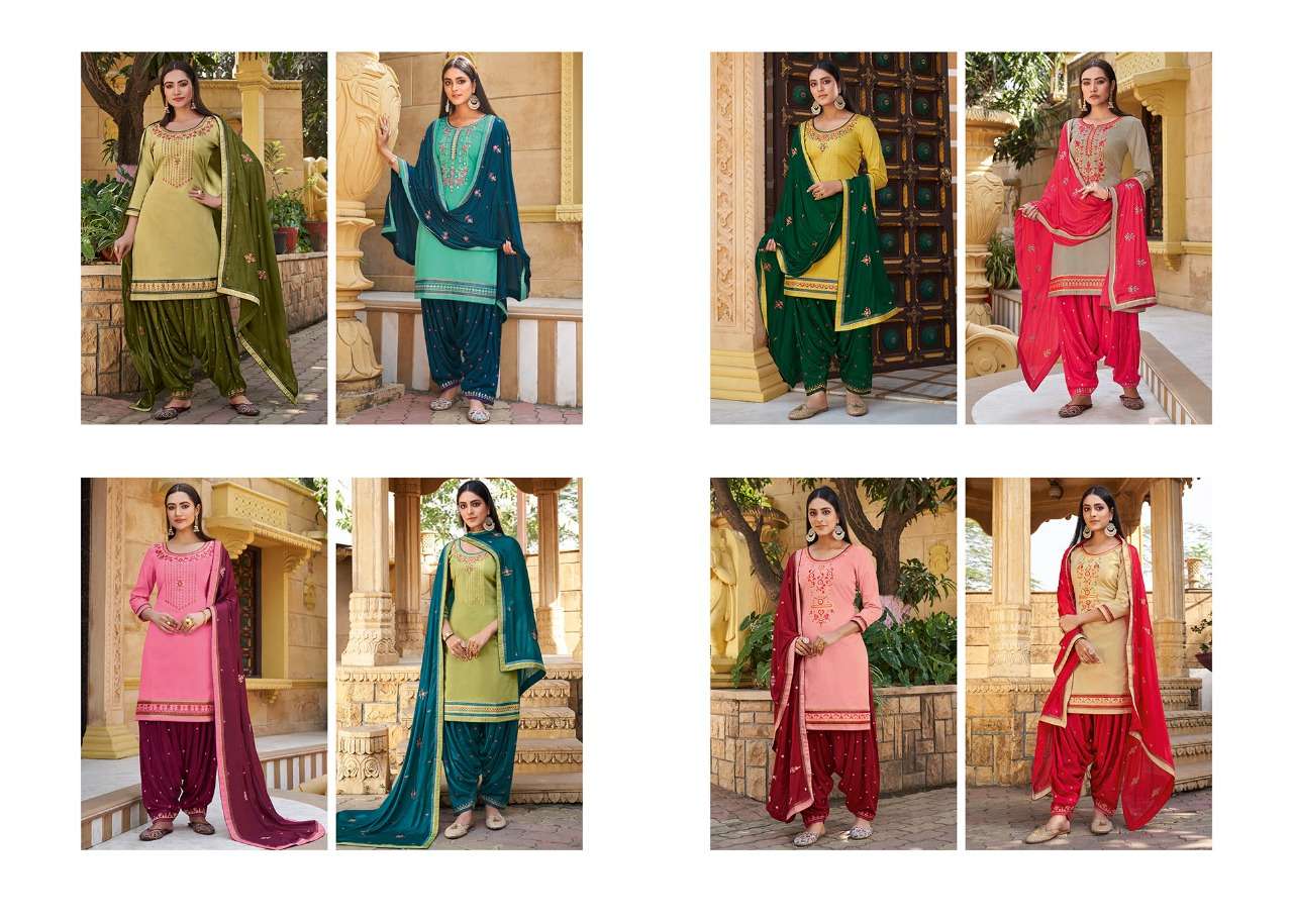 SITARA BY PATIALA HOUSE BY KESSI FABRICS 5831 TO 5838 SERIES BEAUTIFUL STYLISH SUITS FANCY COLORFUL CASUAL WEAR & ETHNIC WEAR & READY TO WEAR JAM SILK WITH WORK DRESSES AT WHOLESALE PRICE