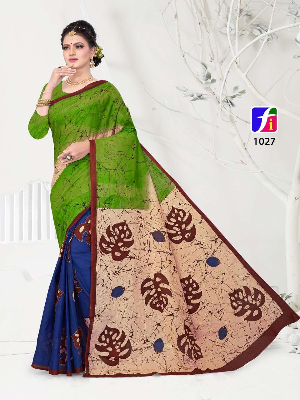 HEENA SAREES VOL-1 BY GANESHA 1018 TO 1027 SERIES INDIAN TRADITIONAL WEAR COLLECTION BEAUTIFUL STYLISH FANCY COLORFUL PARTY WEAR & OCCASIONAL WEAR COTTON PRINT SAREES AT WHOLESALE PRICE