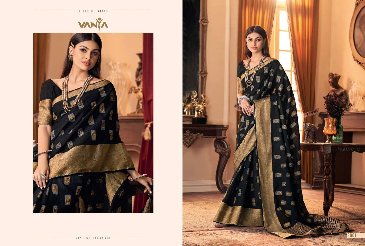 VANYA VOL-20 BY VANYA 3001 TO 3016 SERIES INDIAN TRADITIONAL WEAR COLLECTION BEAUTIFUL STYLISH FANCY COLORFUL PARTY WEAR & OCCASIONAL WEAR SILK SAREES AT WHOLESALE PRICE