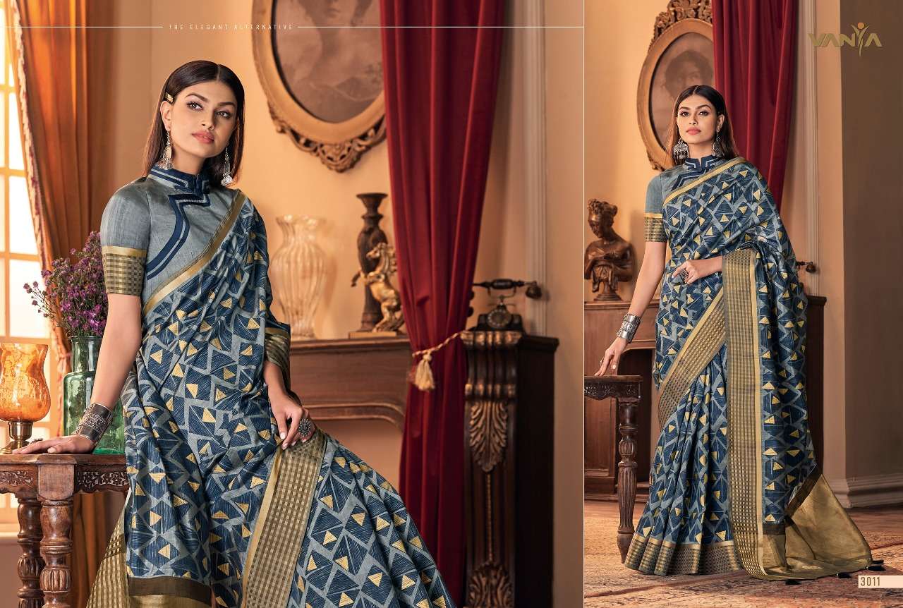 VANYA VOL-20 BY VANYA 3001 TO 3016 SERIES INDIAN TRADITIONAL WEAR COLLECTION BEAUTIFUL STYLISH FANCY COLORFUL PARTY WEAR & OCCASIONAL WEAR SILK SAREES AT WHOLESALE PRICE