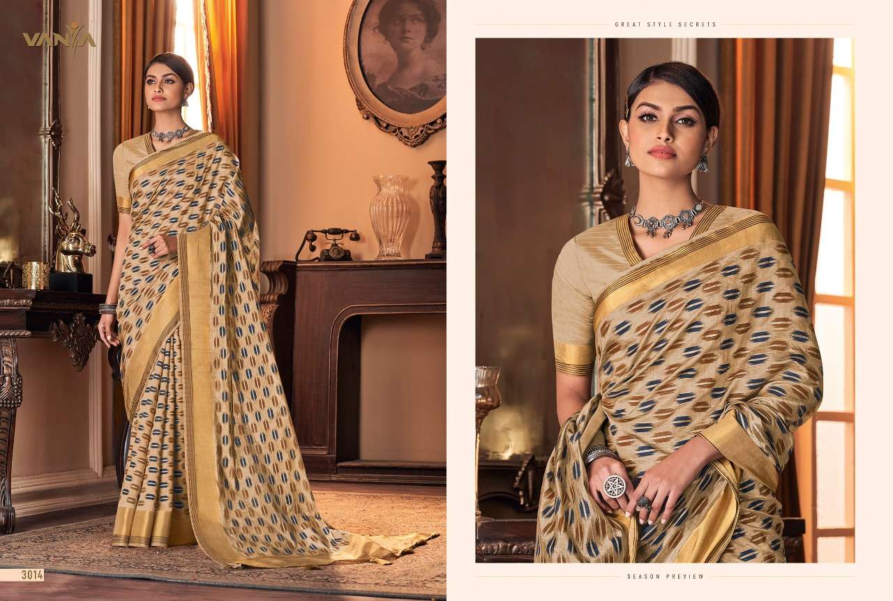 VANYA VOL-20 BY VANYA 3001 TO 3016 SERIES INDIAN TRADITIONAL WEAR COLLECTION BEAUTIFUL STYLISH FANCY COLORFUL PARTY WEAR & OCCASIONAL WEAR SILK SAREES AT WHOLESALE PRICE