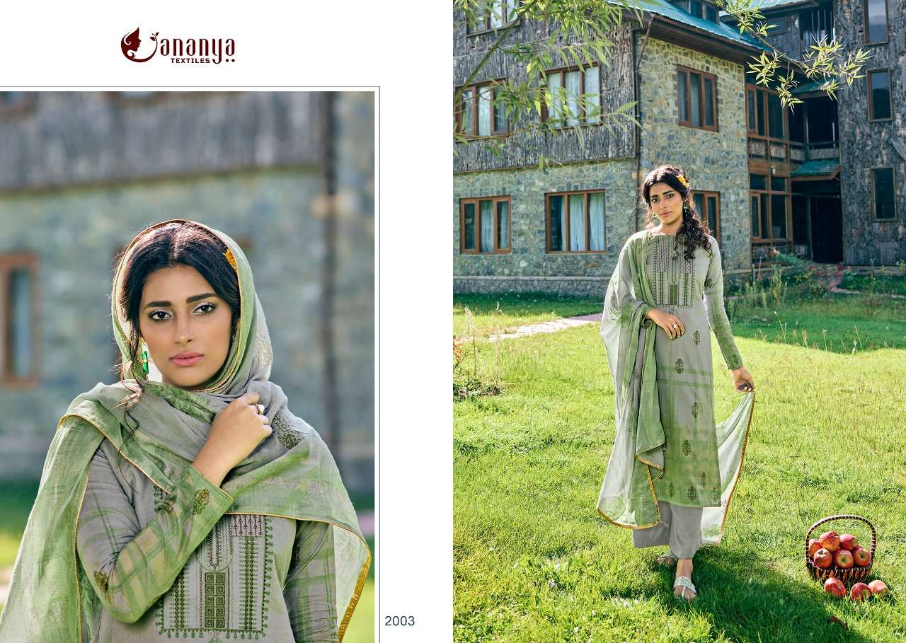 PANGHAT VOL-5 BY ANANYA 2001 TO 2008 SERIES BEAUTIFUL SUITS COLORFUL STYLISH FANCY CASUAL WEAR & ETHNIC WEAR PURE COTTON PRINT WITH EMBROIDERY DRESSES AT WHOLESALE PRICE