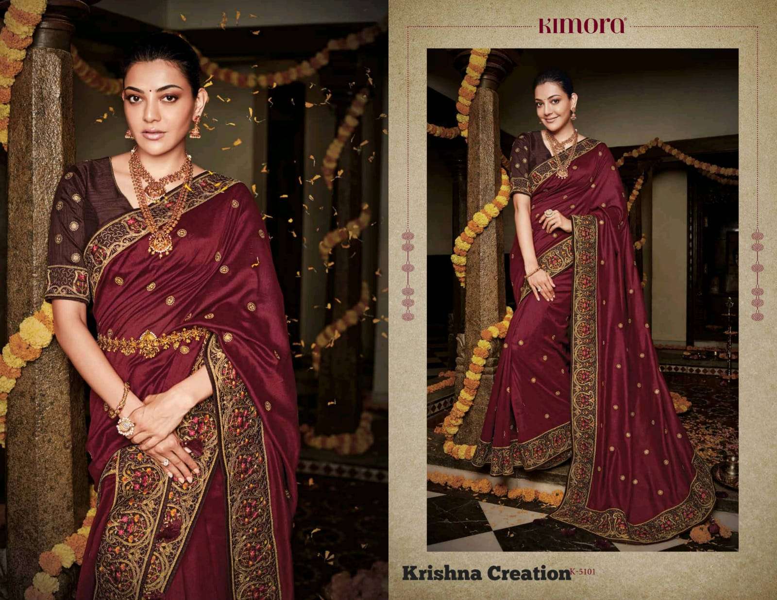 KAJAL VOL-7 BY KIMORA FASHION 5101 TO 5118 SERIES INDIAN TRADITIONAL WEAR COLLECTION BEAUTIFUL STYLISH FANCY COLORFUL PARTY WEAR & OCCASIONAL WEAR FANCY SAREES AT WHOLESALE PRICE