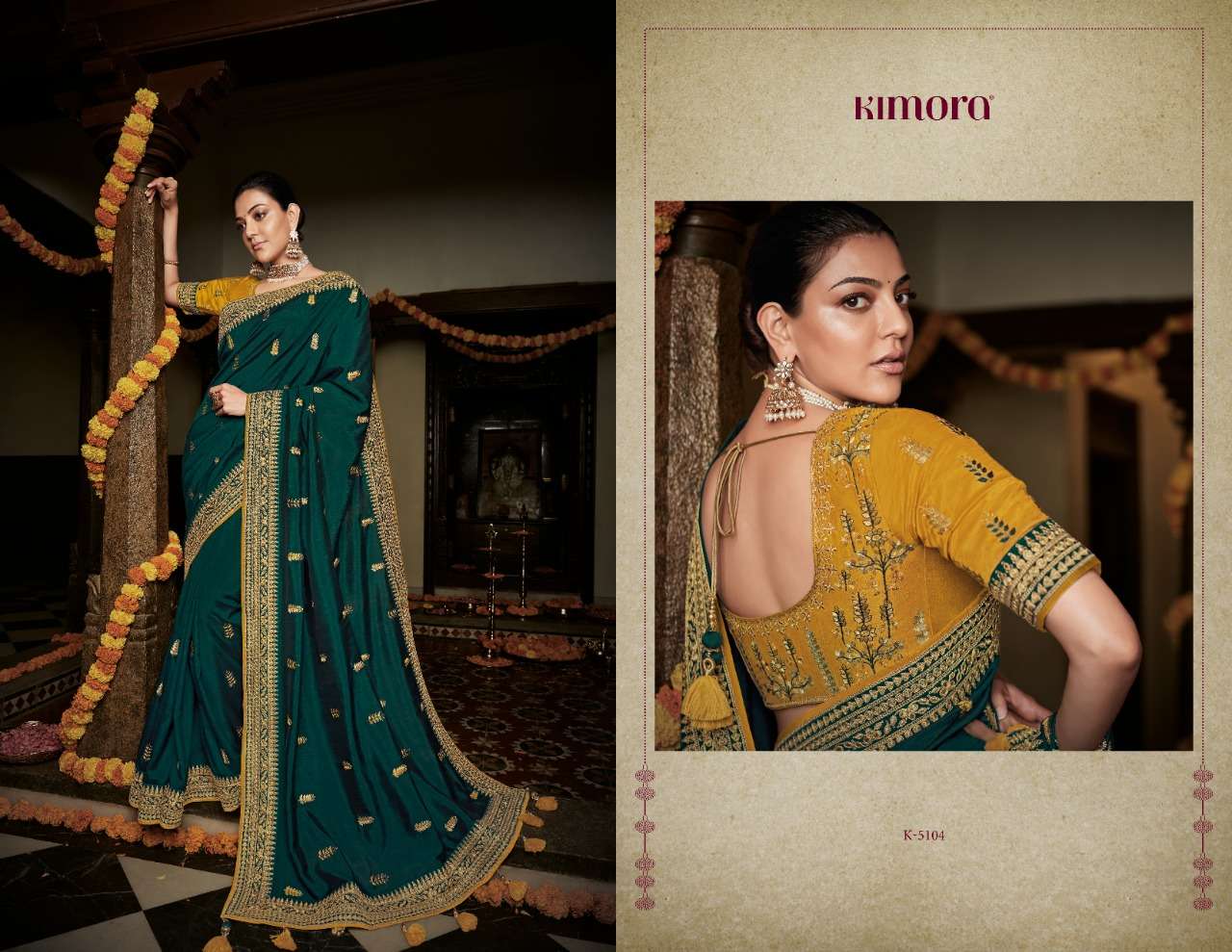 KAJAL VOL-7 BY KIMORA FASHION 5101 TO 5118 SERIES INDIAN TRADITIONAL WEAR COLLECTION BEAUTIFUL STYLISH FANCY COLORFUL PARTY WEAR & OCCASIONAL WEAR FANCY SAREES AT WHOLESALE PRICE