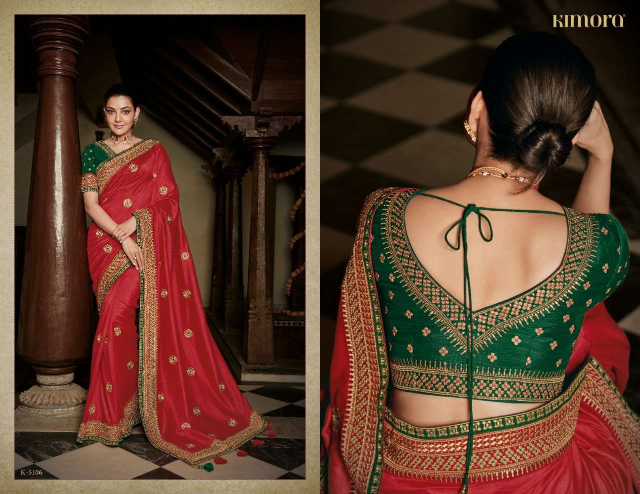 KAJAL VOL-7 BY KIMORA FASHION 5101 TO 5118 SERIES INDIAN TRADITIONAL WEAR COLLECTION BEAUTIFUL STYLISH FANCY COLORFUL PARTY WEAR & OCCASIONAL WEAR FANCY SAREES AT WHOLESALE PRICE