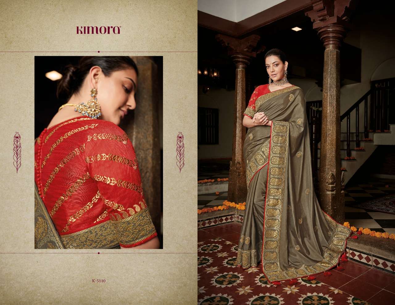 KAJAL VOL-7 BY KIMORA FASHION 5101 TO 5118 SERIES INDIAN TRADITIONAL WEAR COLLECTION BEAUTIFUL STYLISH FANCY COLORFUL PARTY WEAR & OCCASIONAL WEAR FANCY SAREES AT WHOLESALE PRICE