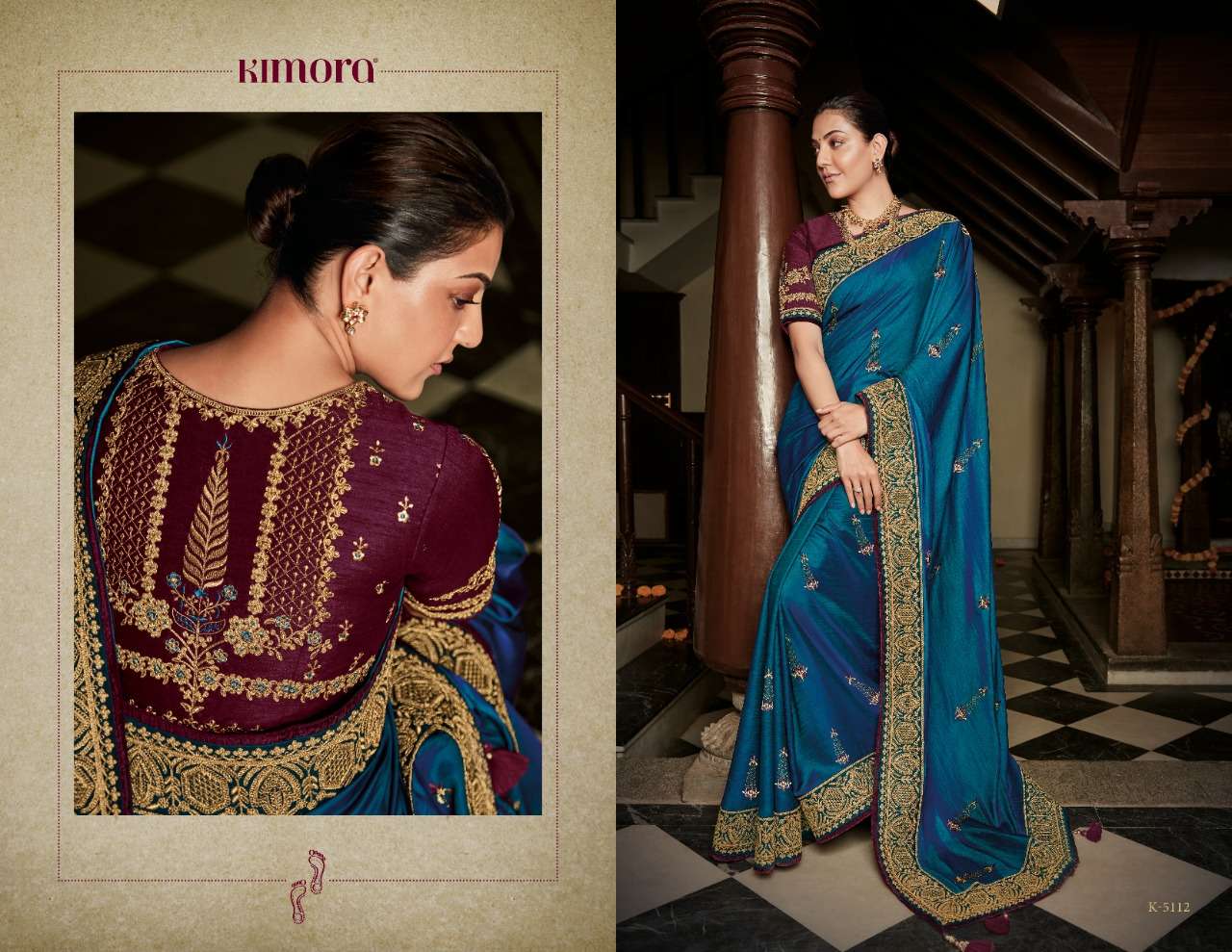 KAJAL VOL-7 BY KIMORA FASHION 5101 TO 5118 SERIES INDIAN TRADITIONAL WEAR COLLECTION BEAUTIFUL STYLISH FANCY COLORFUL PARTY WEAR & OCCASIONAL WEAR FANCY SAREES AT WHOLESALE PRICE