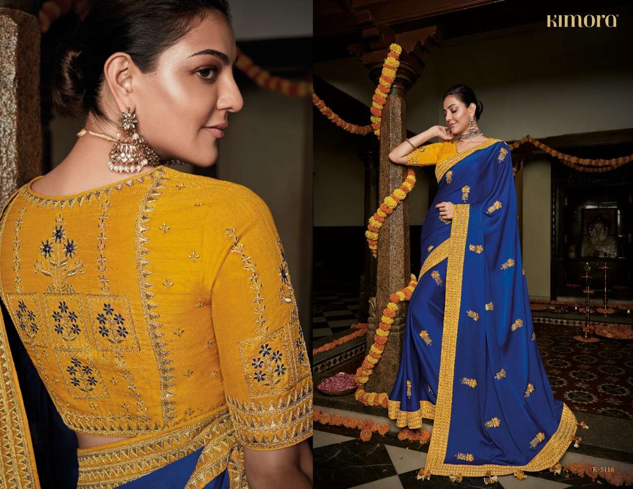 KAJAL VOL-7 BY KIMORA FASHION 5101 TO 5118 SERIES INDIAN TRADITIONAL WEAR COLLECTION BEAUTIFUL STYLISH FANCY COLORFUL PARTY WEAR & OCCASIONAL WEAR FANCY SAREES AT WHOLESALE PRICE