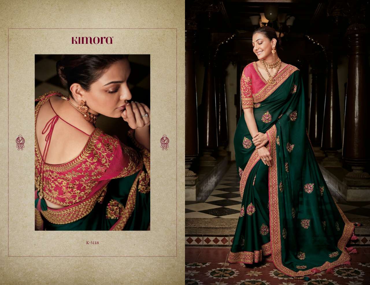 KAJAL VOL-7 BY KIMORA FASHION 5101 TO 5118 SERIES INDIAN TRADITIONAL WEAR COLLECTION BEAUTIFUL STYLISH FANCY COLORFUL PARTY WEAR & OCCASIONAL WEAR FANCY SAREES AT WHOLESALE PRICE