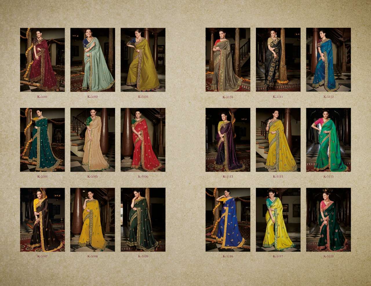 KAJAL VOL-7 BY KIMORA FASHION 5101 TO 5118 SERIES INDIAN TRADITIONAL WEAR COLLECTION BEAUTIFUL STYLISH FANCY COLORFUL PARTY WEAR & OCCASIONAL WEAR FANCY SAREES AT WHOLESALE PRICE