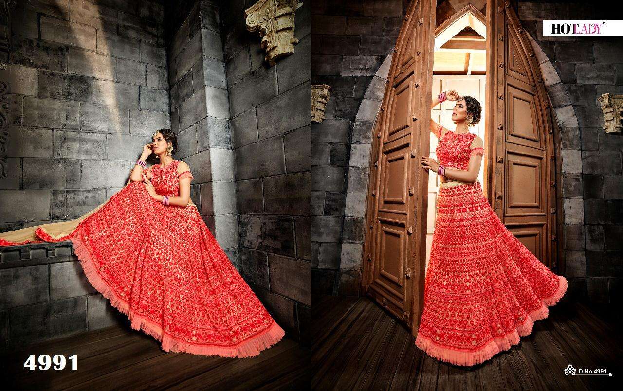 HOT LADY MIX CATALOG BY HOT LADY BRIDAL WEAR COLLECTION BEAUTIFUL STYLISH COLORFUL FANCY PARTY WEAR & OCCASIONAL WEAR FANCY LEHENGAS AT WHOLESALE PRICE