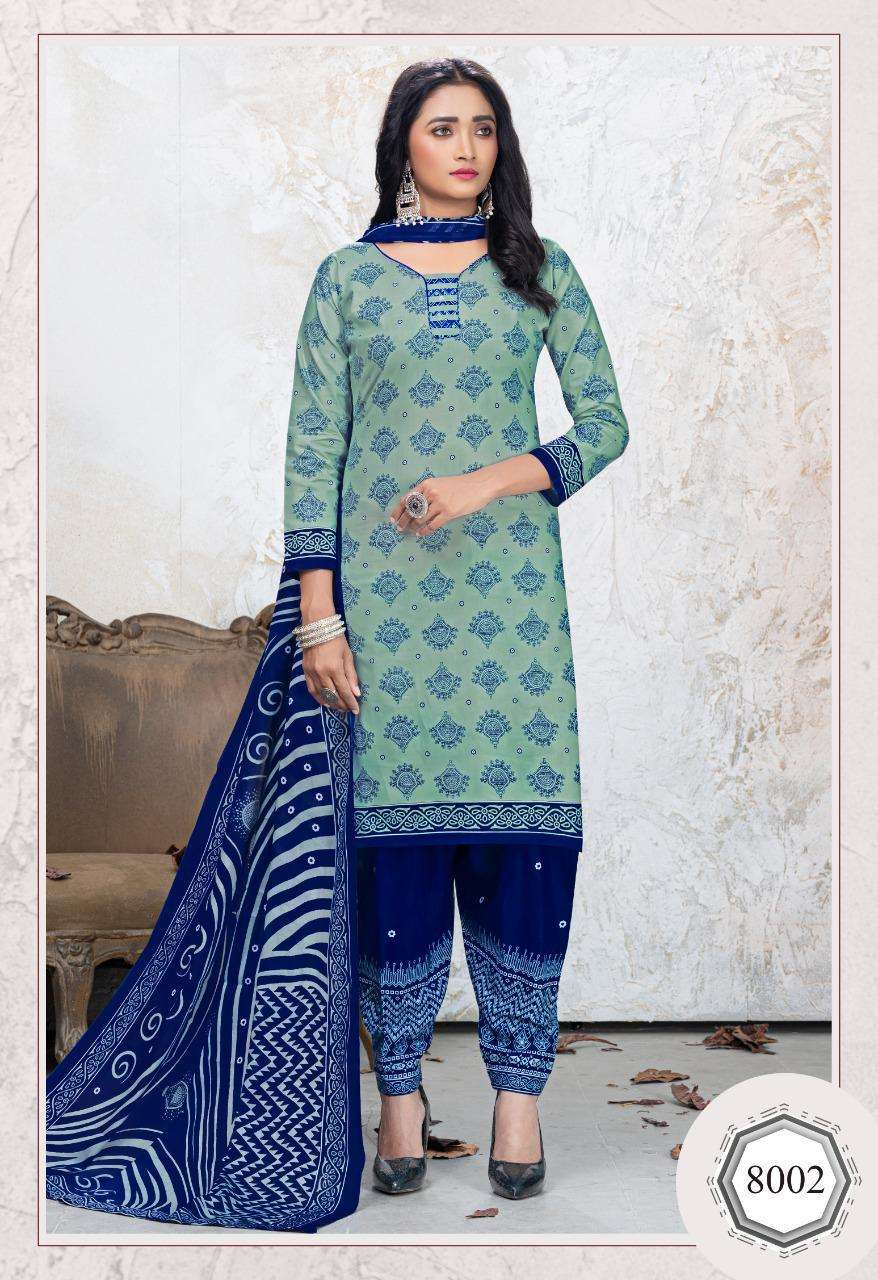 PALI EXP VOL-8 BY COTTON PLUSE 8001 TO 8012 SERIES BEAUTIFUL SUITS COLORFUL STYLISH FANCY CASUAL WEAR & ETHNIC WEAR PURE COTTON DRESSES AT WHOLESALE PRICE