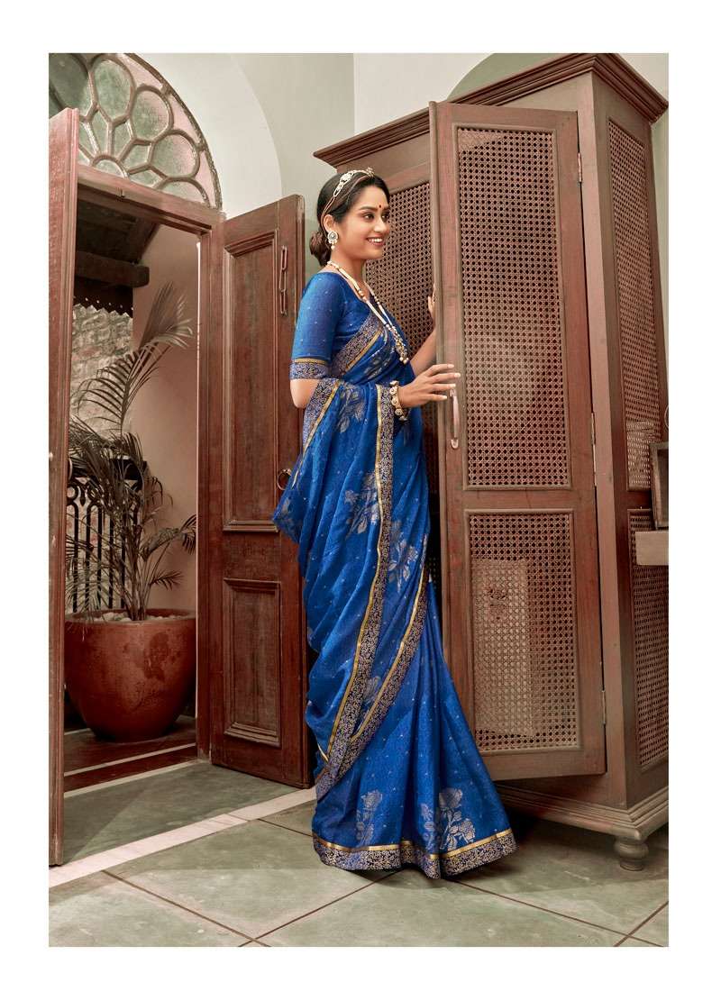 LAHAR BY ANTRA 73201 TO 73208 SERIES INDIAN TRADITIONAL WEAR COLLECTION BEAUTIFUL STYLISH FANCY COLORFUL PARTY WEAR & OCCASIONAL WEAR CHIFFON PRINT SAREES AT WHOLESALE PRICE