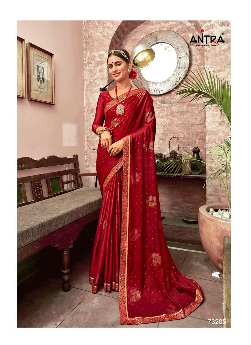 LAHAR BY ANTRA 73201 TO 73208 SERIES INDIAN TRADITIONAL WEAR COLLECTION BEAUTIFUL STYLISH FANCY COLORFUL PARTY WEAR & OCCASIONAL WEAR CHIFFON PRINT SAREES AT WHOLESALE PRICE