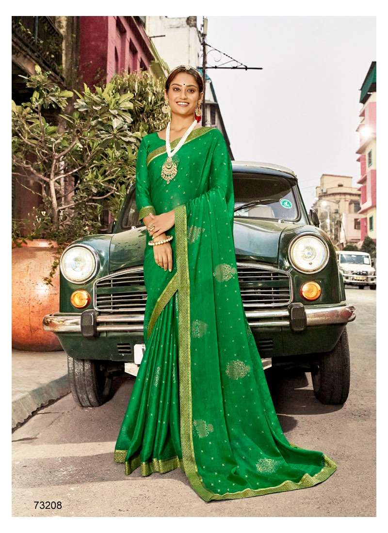 LAHAR BY ANTRA 73201 TO 73208 SERIES INDIAN TRADITIONAL WEAR COLLECTION BEAUTIFUL STYLISH FANCY COLORFUL PARTY WEAR & OCCASIONAL WEAR CHIFFON PRINT SAREES AT WHOLESALE PRICE