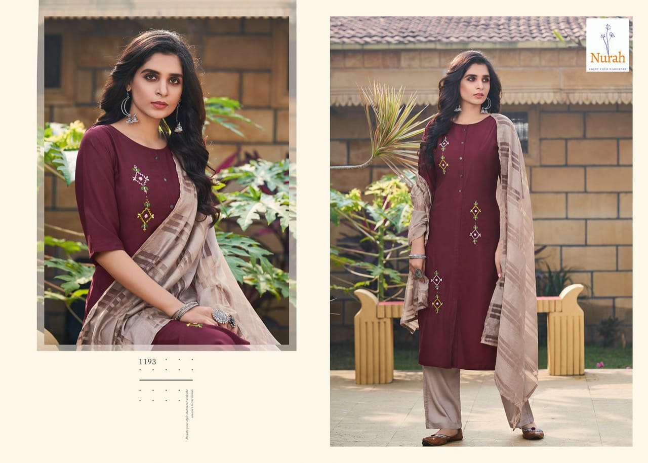 NAYAN TARA BY NURAH 1191 TO 1194 SERIES BEAUTIFUL SUITS COLORFUL STYLISH FANCY CASUAL WEAR & ETHNIC WEAR MUSLIN SILK WITH WORK DRESSES AT WHOLESALE PRICE
