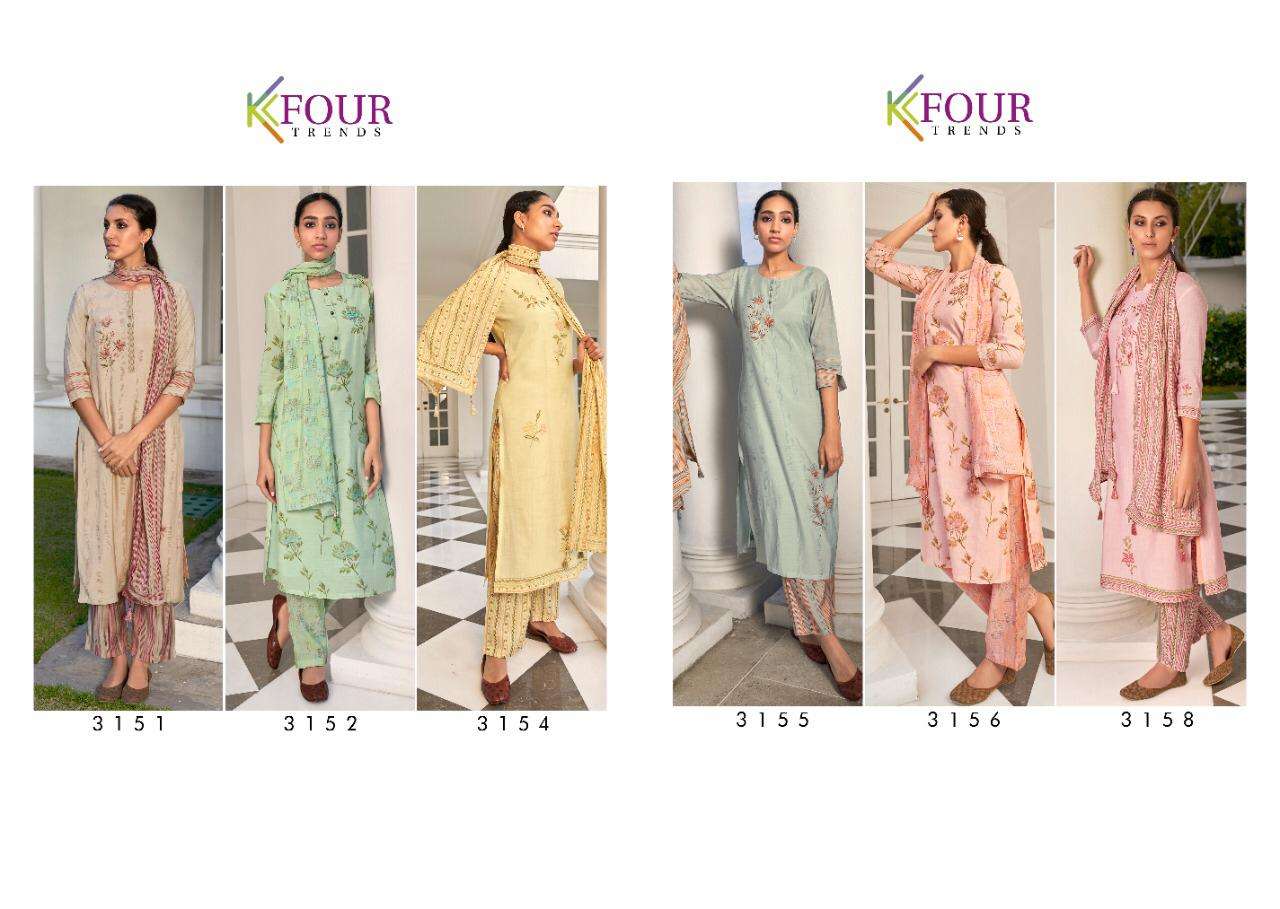 GULNAZ BY K FOUR TRENDS BEAUTIFUL SUITS COLORFUL STYLISH FANCY CASUAL WEAR & ETHNIC WEAR MODAL PRINT DRESSES AT WHOLESALE PRICE