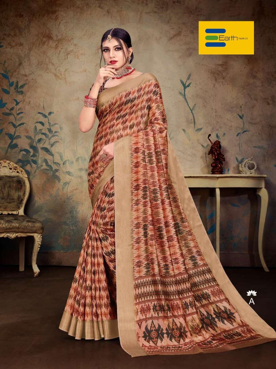 KOHINOOR BY EARTH A TO F SERIES INDIAN TRADITIONAL WEAR COLLECTION BEAUTIFUL STYLISH FANCY COLORFUL PARTY WEAR & OCCASIONAL WEAR FANCY SAREES AT WHOLESALE PRICE