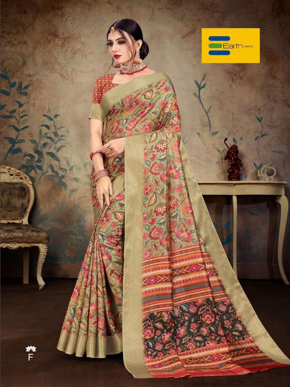 KOHINOOR BY EARTH A TO F SERIES INDIAN TRADITIONAL WEAR COLLECTION BEAUTIFUL STYLISH FANCY COLORFUL PARTY WEAR & OCCASIONAL WEAR FANCY SAREES AT WHOLESALE PRICE