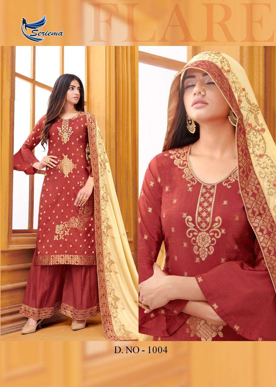 ZARAA BY SPARROW 1001 TO 1006 SERIES BEAUTIFUL STYLISH SHARARA SUITS FANCY COLORFUL CASUAL WEAR & ETHNIC WEAR & READY TO WEAR VISCOSE DOLA JACQUARD DRESSES AT WHOLESALE PRICE