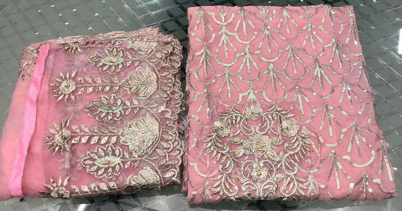 KILRUBA HIT DESIGN K-97 NEW COLOURS BY KILRUBA K-97B TO K-97C SERIES PAKISTANI DESIGNER SUITS COLLECTION BEAUTIFUL STYLISH FANCY COLORFUL PARTY WEAR & OCCASIONAL WEAR GEORGETTE EMBROIDERY DRESSES AT WHOLESALE PRICE